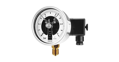 Pressure gauges with contacts