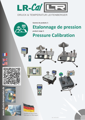 Appareils d'étalonnage de pression
