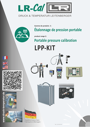 Brochure Appareils d'étalonnage de pression portable LPP-KIT