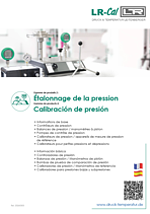Folleto: Calibración de presión