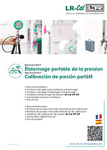 Étalonnage portable de la pression (PDF brochure)