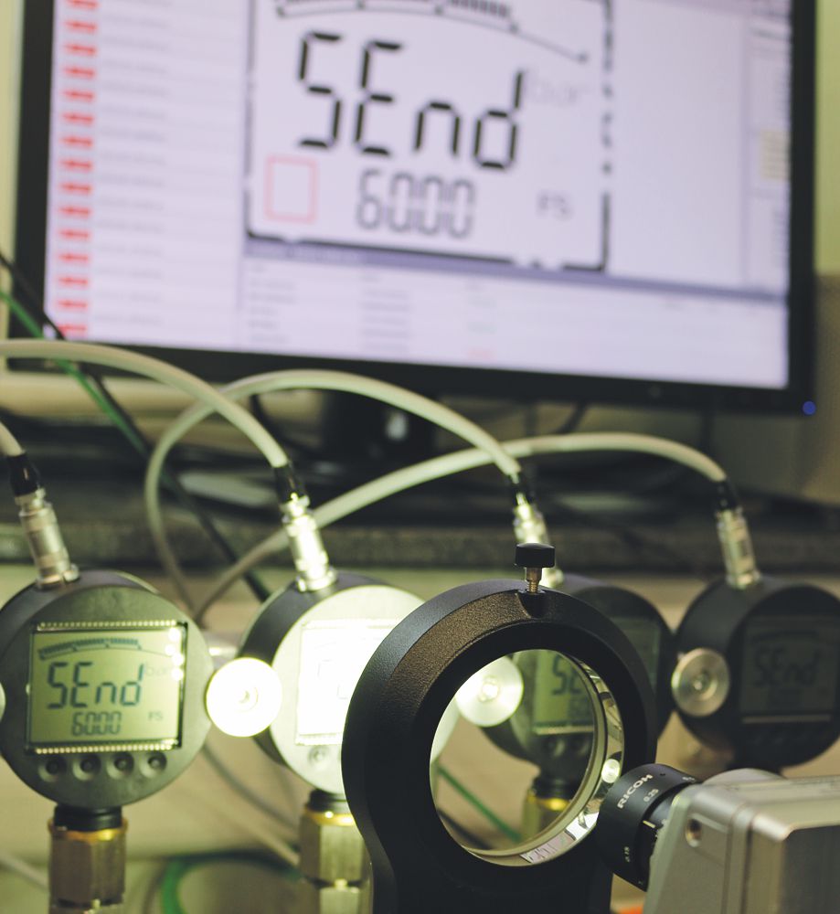 Automatized calibration of our digital pressure gauges 2018
