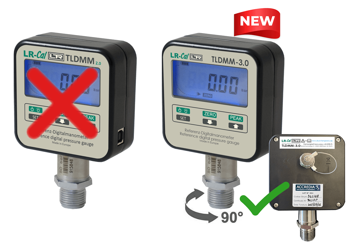 The pressure calibrator LR-Cal TLDMM-3.0 replaced the former type LR-Cal TLDMM-2.0