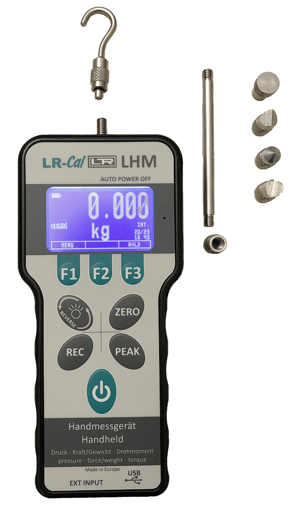 LR-Cal LHM Handmessgerät mit internem Kraftsensor