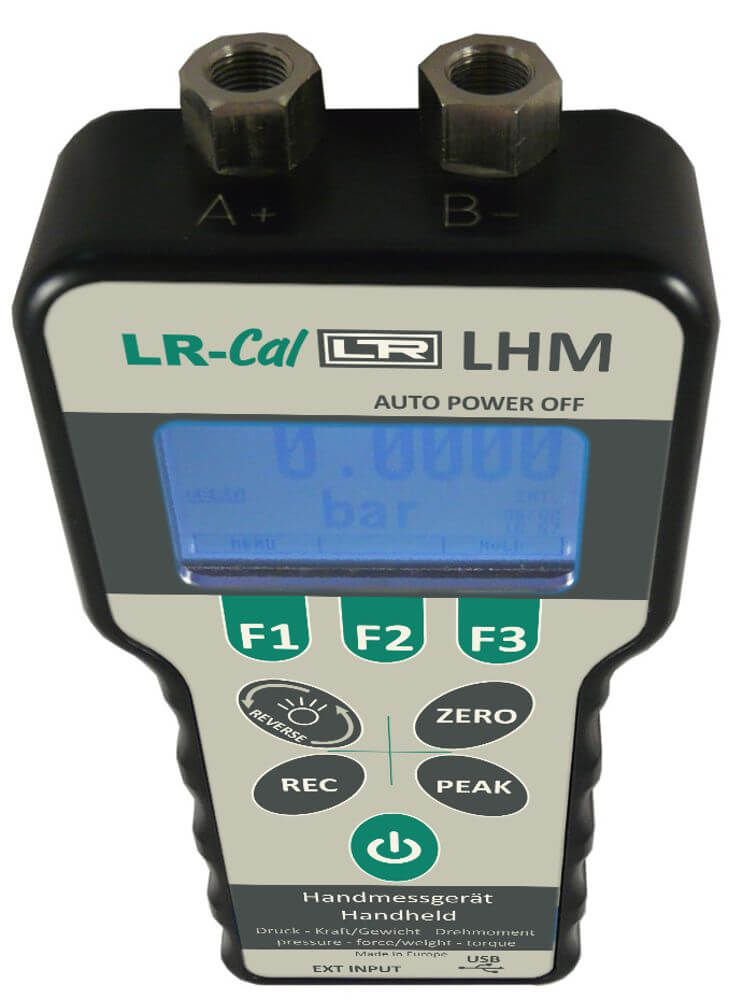 LR-Cal LHM handheld with internal pressure sensor