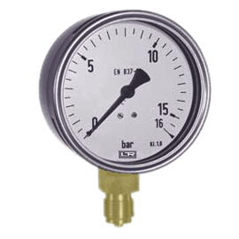 Manómetro industrial de tubo Bourdon NS 250