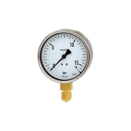 Manómetro industrial de tubo Bourdon NS 100