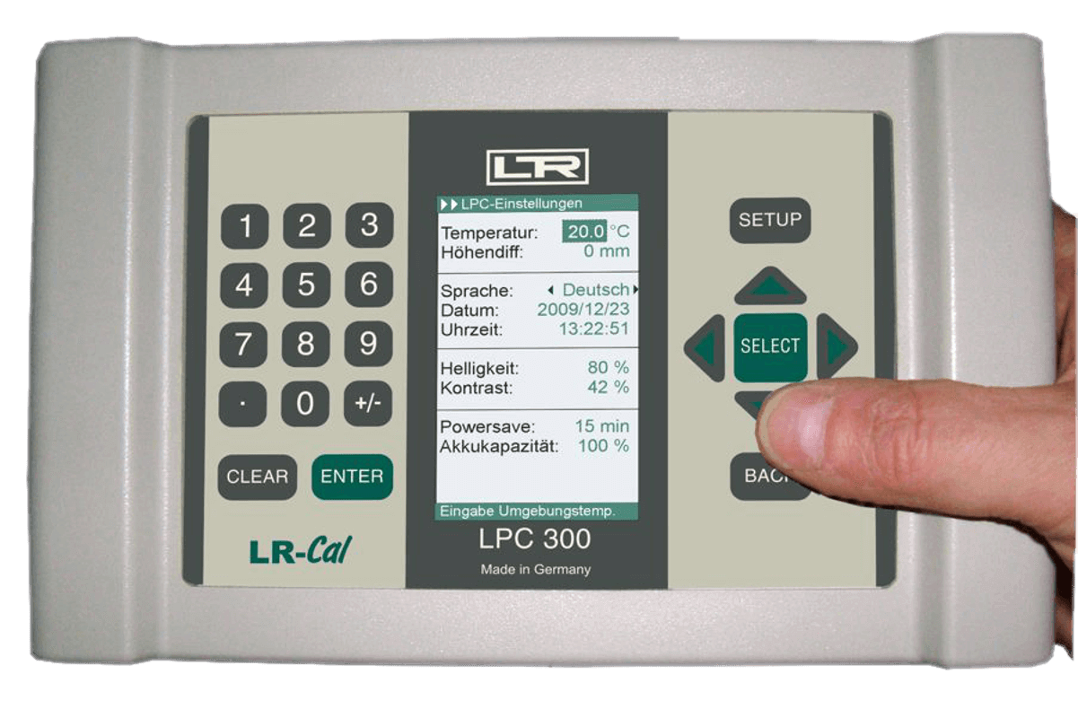 LR-Cal LPC 300 in der Hand