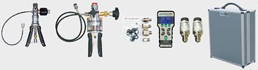 combined LR-Cal LPP-KIT pressure calibration case with LR-Cal LHM