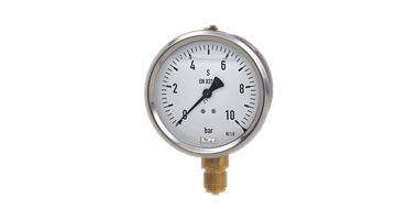 Bourdon tube pressure gauges