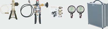 combined LR-Cal LPP-KIT pressure calibration case with LR-Cal LDM 70-K50