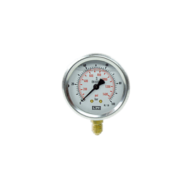 Glycerine filled pressure gauge DN 63