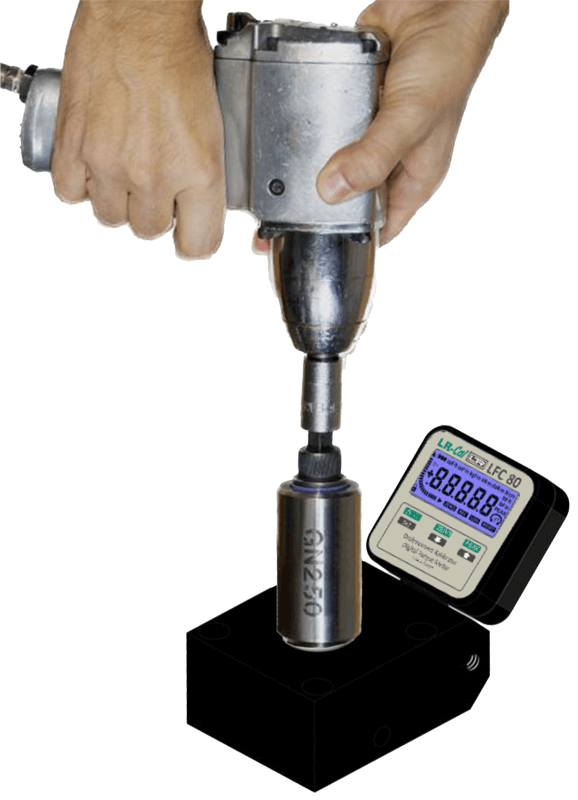 LR-Cal LFC-GN für die Kalibrierung von Schraubendrehern in der Anwendung