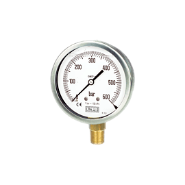 Glycerine filled pressure gauges DN 100