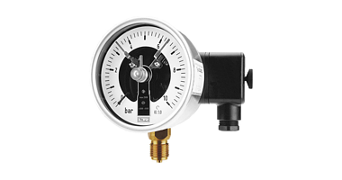 Pressure gauges with electric contacts