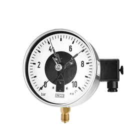 Contact pressure gauge DS 160, wetted parts in brass