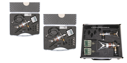 LR-Cal LPP-KIT pressure calibration case with LR-Cal LDM 80 as reference device