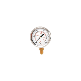 Glycerine filled bourdon tube pressure gauge DN 40