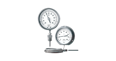 Inert gas dial thermometer