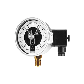 Contact pressure gauge DS 100, wetted parts in brass