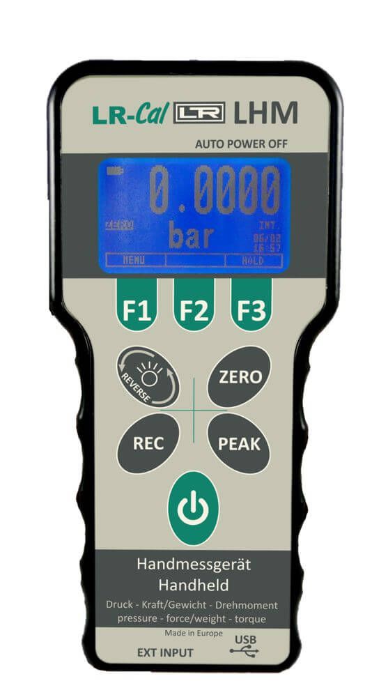 LR-Cal LHM handheld for pressure, torque and force