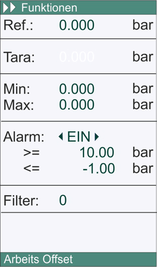 LR-Cal LPC 300 Funktionen (Screenshot)