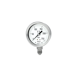 All st.st. bourdon tube pressure gauges DN 63