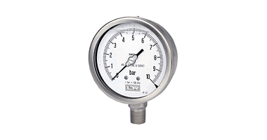 All stainless steel bourdon tube pressure gauges