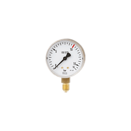 Bourdon tube pressure gauge for welding industry, DN 63